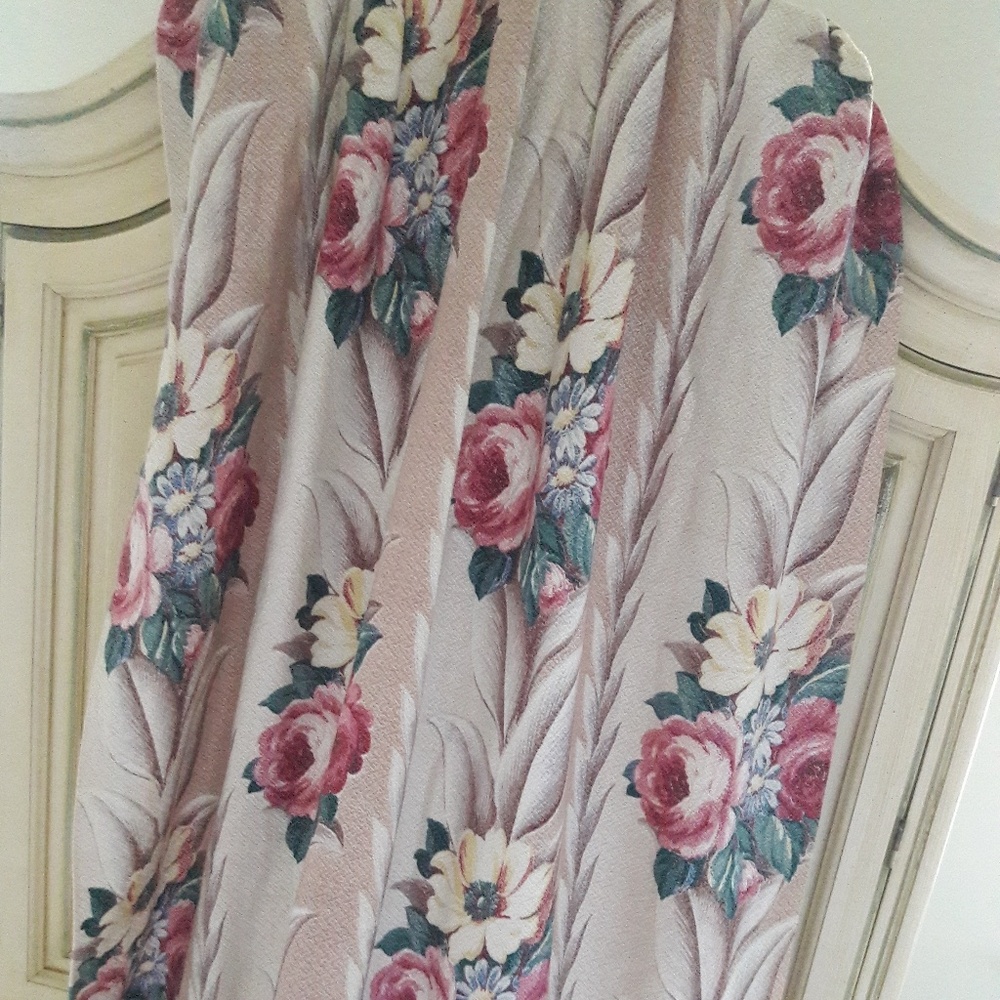 1940'S VTG "GLENCOURT" BARCLOTH PANEL! 87 X 39! - Picture 8 of 8